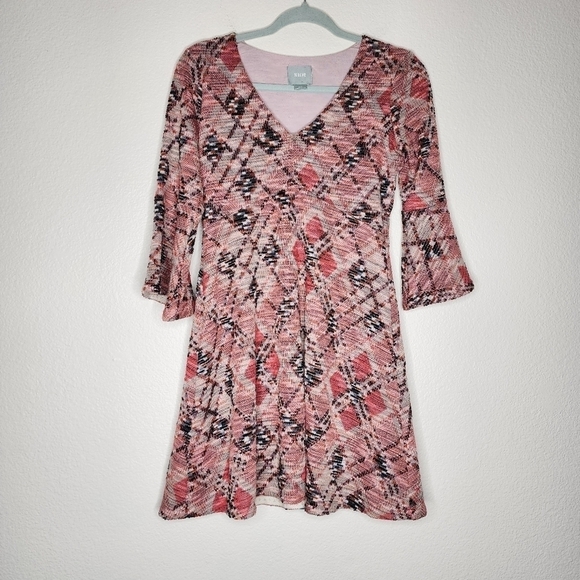 Anthropologie Maeve Erina Bell Sleeve Fit & Flare Dress XSP - Picture 3 of 7